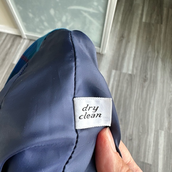 Pendleton Petite Vintage Vibrant Blue Plaid A-Line Skirt - Picture 7 of 8